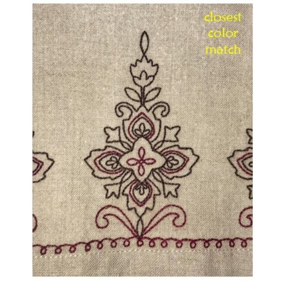 Vintage embroidered Ann Taylor linen skirt, beige size 2 - Picture 3 of 4